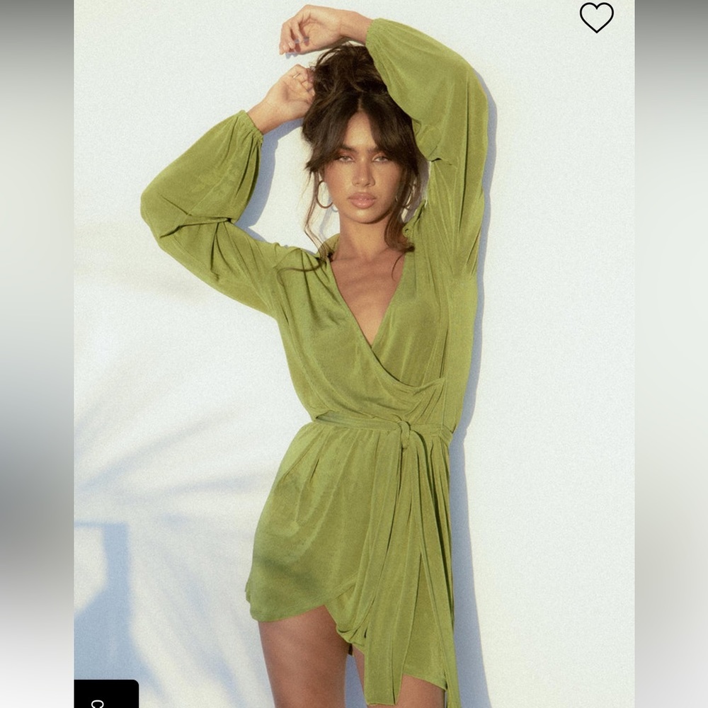 Green wrap dress 70s style princess Polly dress, never worn
